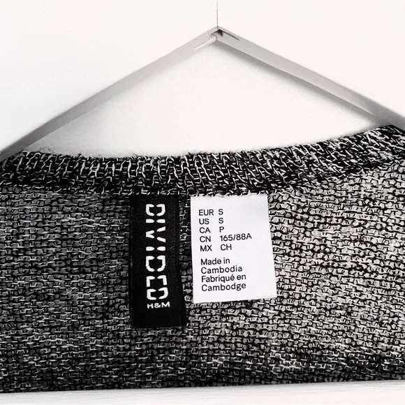 H&M Marled Grey Lightweight Robe Cardigan - Picture 3 of 4